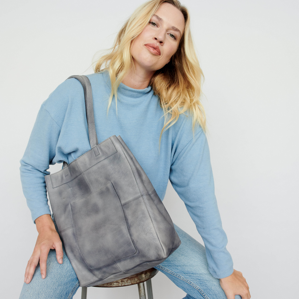 Margie Leather Tote/Shoulder Bag