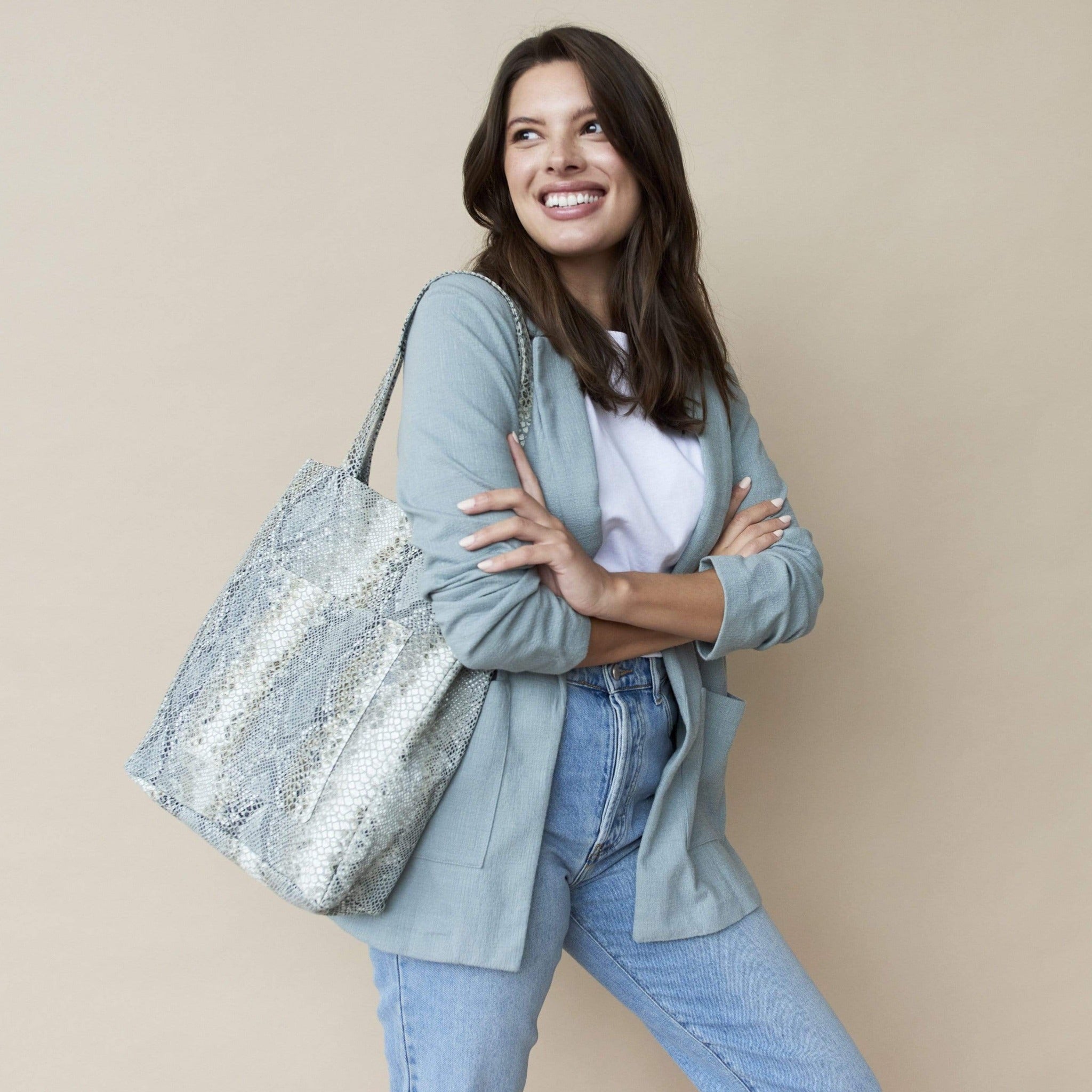 Margie Leather Tote/Shoulder Bag