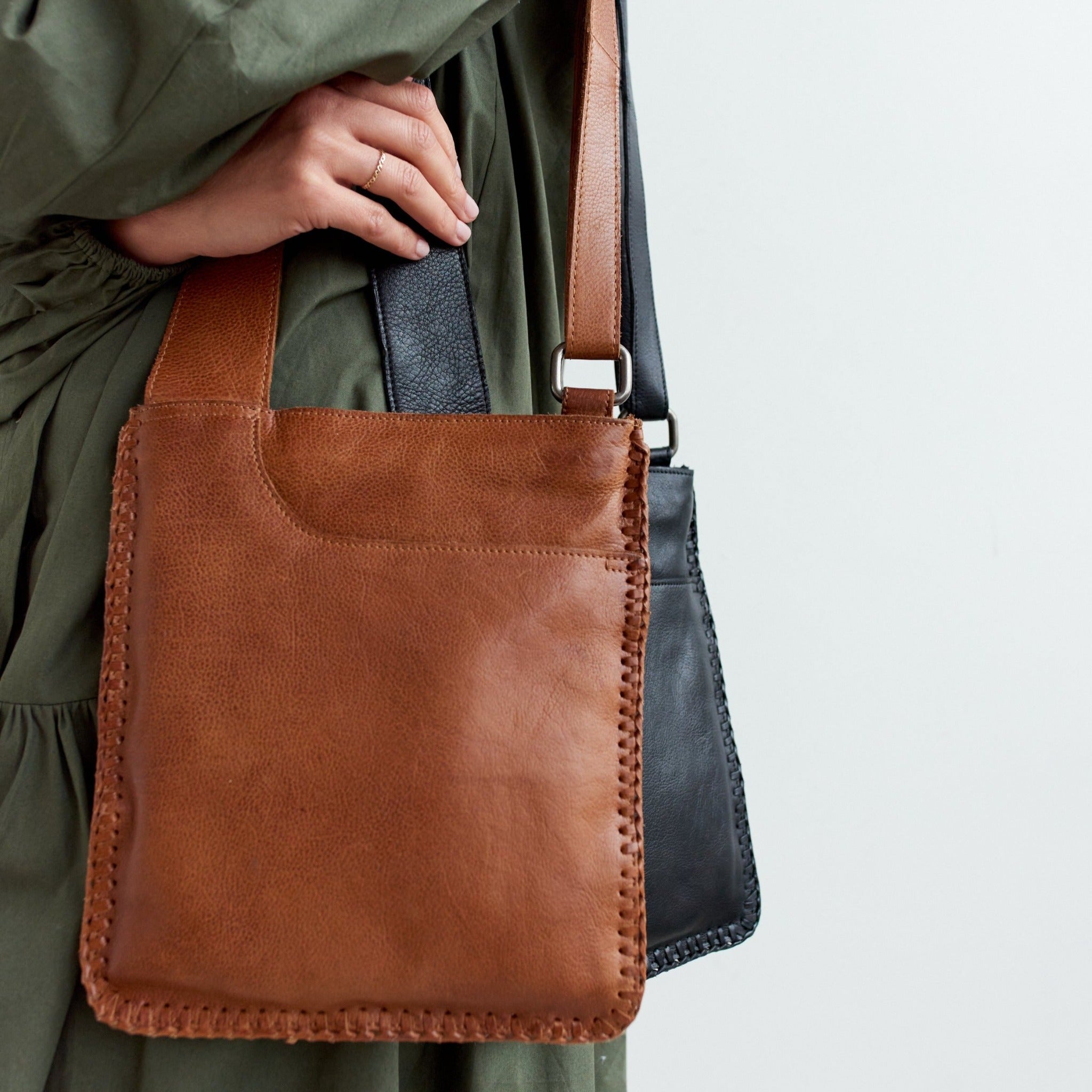 Brynn Leather Crossbody Bag