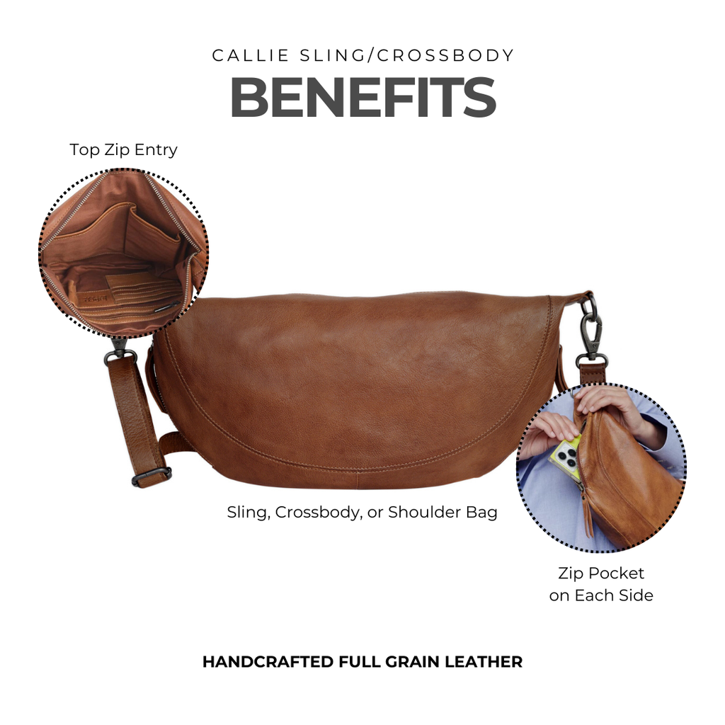 Callie Leather Sling Bag/Crossbody Bag
