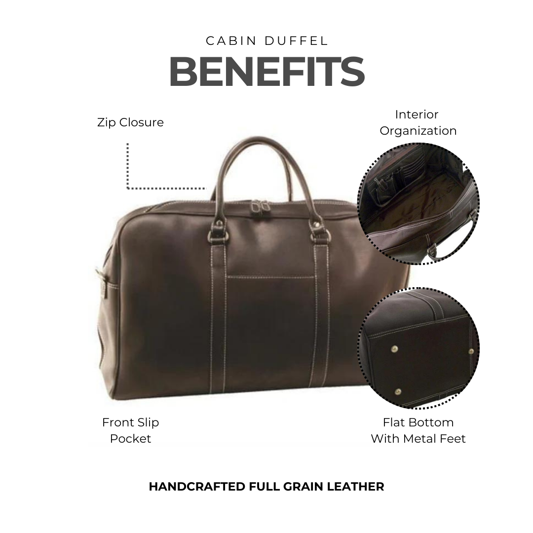 Cabin Leather Duffel Bag