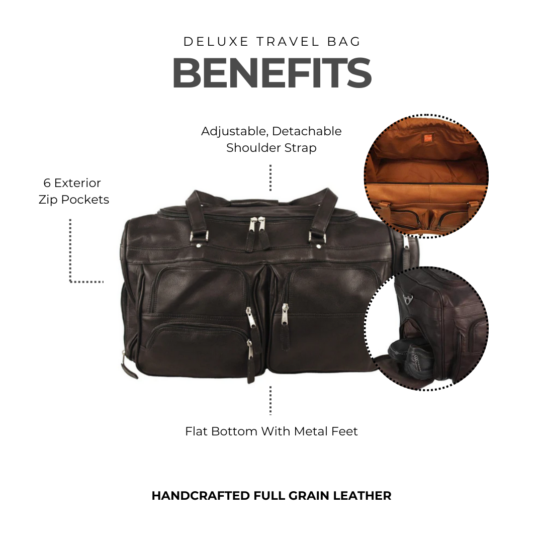 Deluxe Leather Travel Bag