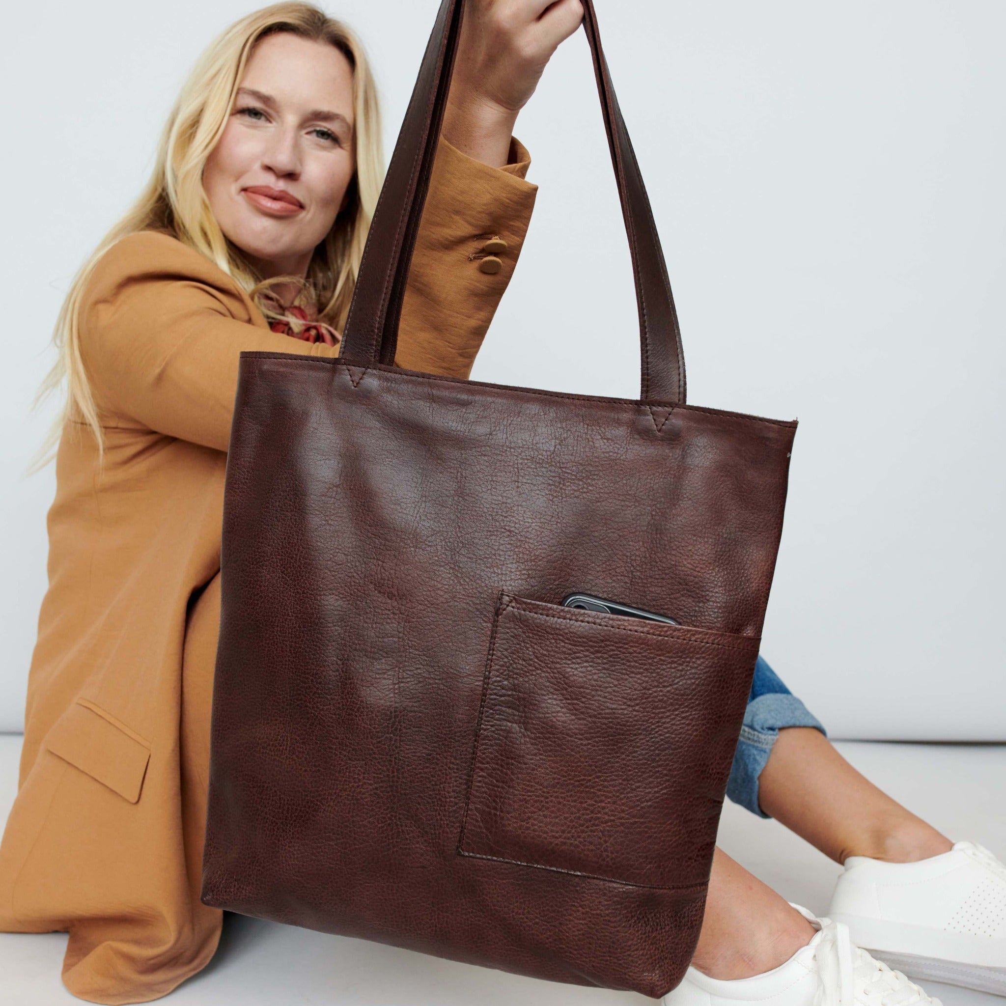 Leon Leather Tote/Shoulder Bag