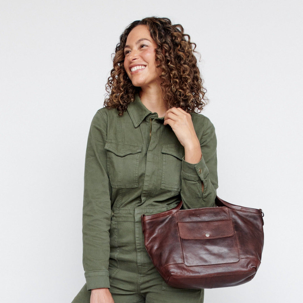 Claire Leather Tote/Crossbody