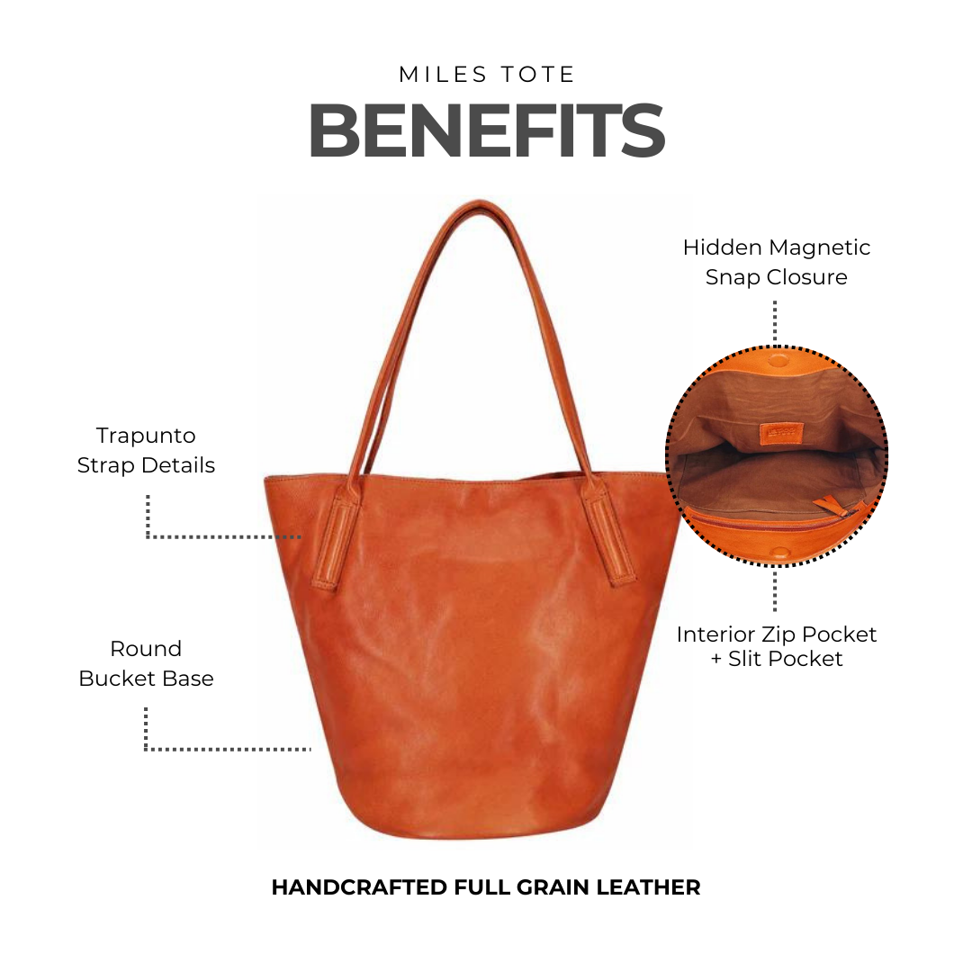 Miles Leather Tote