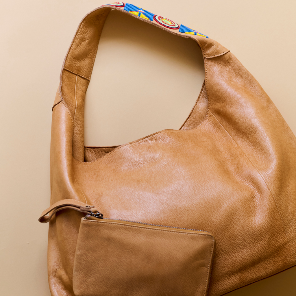 Lindsey Beaded Tote/Shoulder Bag